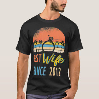 T-shirt Meilleure Femme depuis 2012 10ème Mariage Annivers