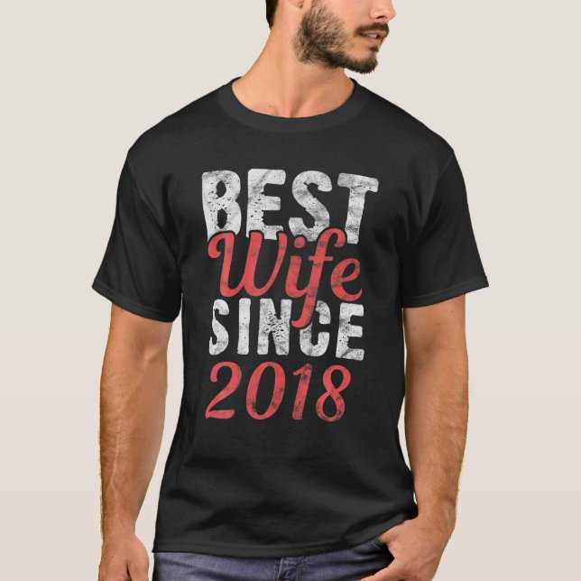 T-shirt Meilleure Femme Depuis 2018 Femmes 2E Anniversaire (Devant)