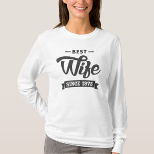 T-shirt Meilleure femme vintage depuis 1975