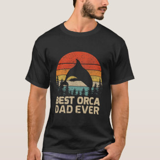 T-shirt Meilleure Fête des pères Orca Papa Jamais