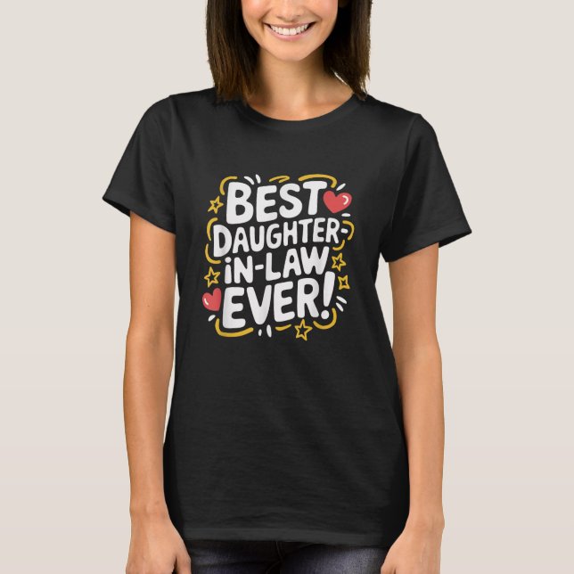 T-shirt Meilleure fille de droit jamais (Devant)