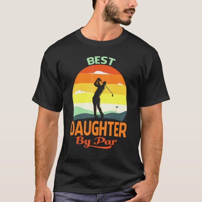 T-shirt Meilleure Fille Par Fête des pères Golf (Devant)