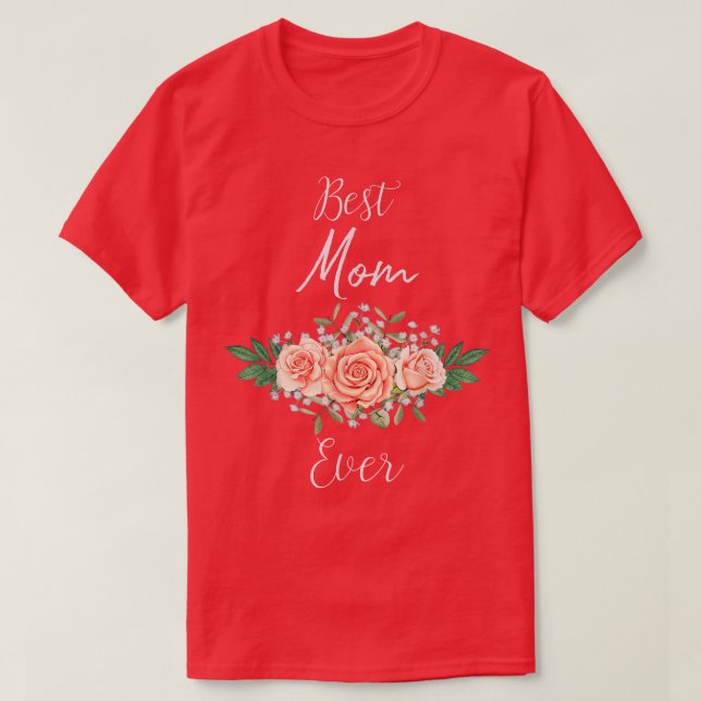 T-shirt Meilleure fleur de maman (Design devant)