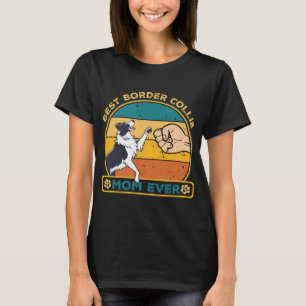 T-shirt Meilleure frontière Collie Chien Maman