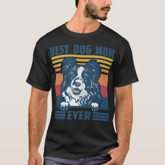 T-shirt Meilleure frontière Collie Maman Ever Drôle Chien