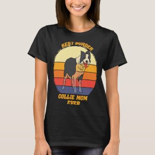 T-shirt Meilleure frontière Collie Maman Jamais Bordure Co