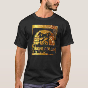 T-shirt Meilleure frontière Collie Papa Ever chien papa po