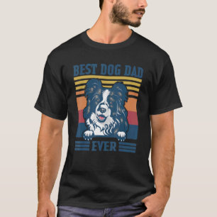 T-shirt Meilleure frontière pour les hommes Collie Papa Ja