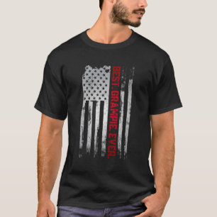 T-shirt Meilleure Grampie Jamais Américain Drapeau Usa Pat
