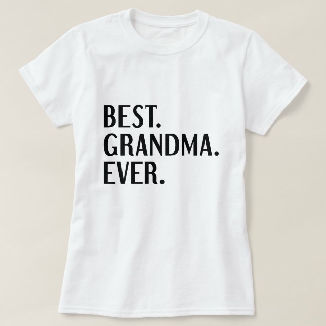T-shirt Meilleure grand-mère (Design devant)