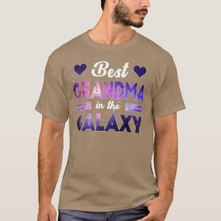 T-shirt Meilleure Grand-Mère Dans La Cravate Galaxy Happy 