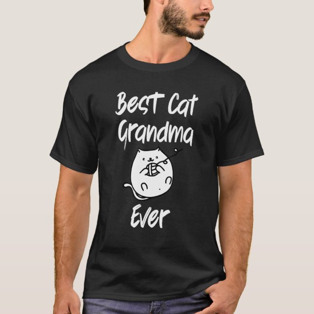T-shirt Meilleure Grand-mère de Chat de Tous les Temps Kit (Devant)