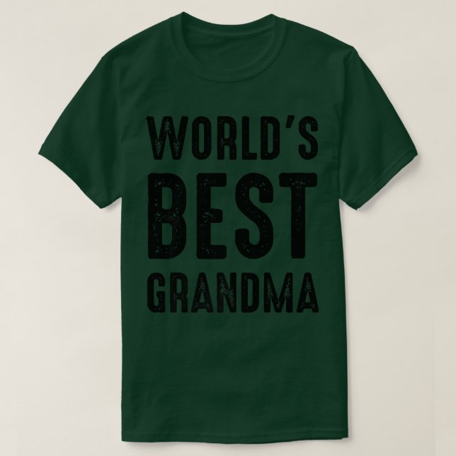 T-shirt Meilleure grand-mère du monde  (Design devant)