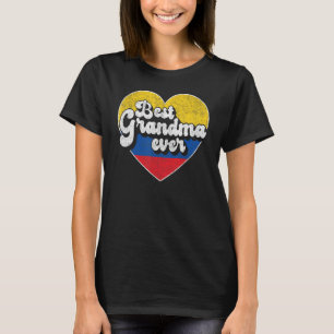 T-shirt Meilleure grand-mère jamais Colombie Drapeau grand