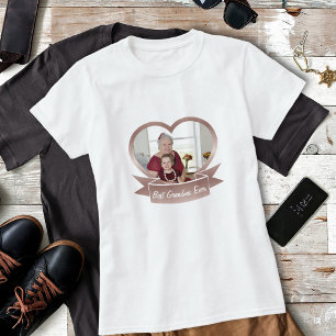 T-shirt Meilleure grand-mère jamais mignonne Rose Gold Hea