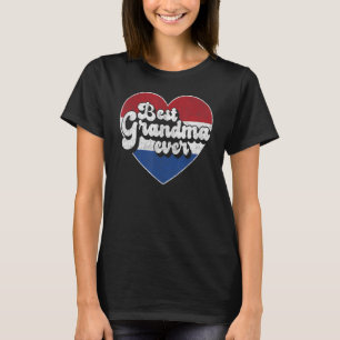 T-shirt Meilleure grand-mère jamais Pays-Bas drapeau grand