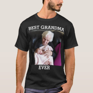 T-shirt Meilleure Grand-Mère Jamais Photo Personnalisée Cr