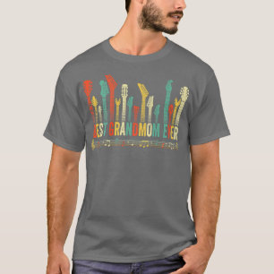 T-shirt Meilleure grand-mère toujours Guitariste Amour Fun