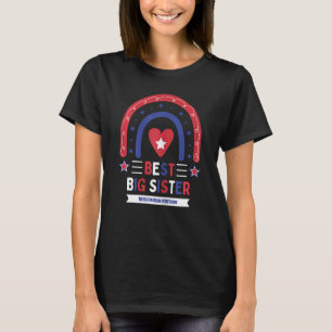 T-shirt Meilleure Grande Soeur Wisconsin Edition Filles Si
