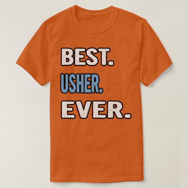 T-shirt Meilleure idée cadeau d'anniversaire Usher (Design devant)