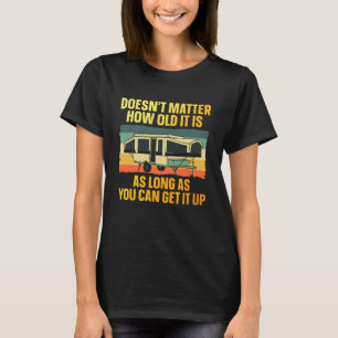 T-shirt Meilleure illustration de camping-car pop-up pour