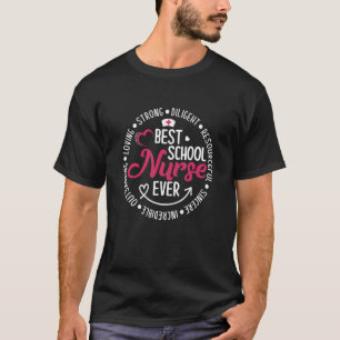 T-shirt Meilleure infirmière de l'école jamais infirmière