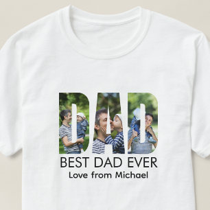 T-shirt Meilleure Lettre de Papa Photo