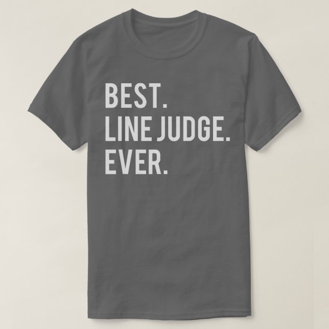 T-shirt Meilleure Ligne Juge Jamais Drôle Volleyball (Design devant)