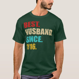 T-shirt Meilleure maison depuis 2016 5e anniversaire de ma