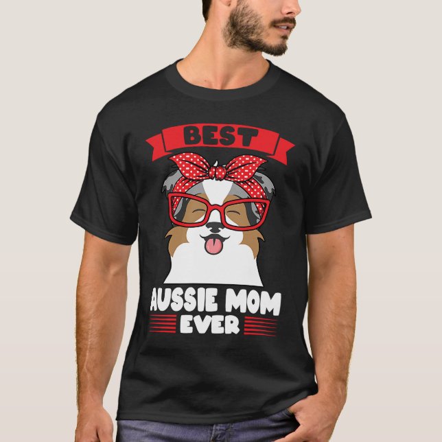 T-shirt meilleure maman aussie jamais maman aussie (Devant)