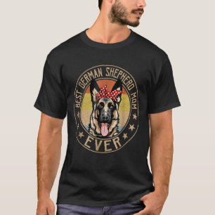 T-shirt Meilleure maman berger allemand vintage à jamais C