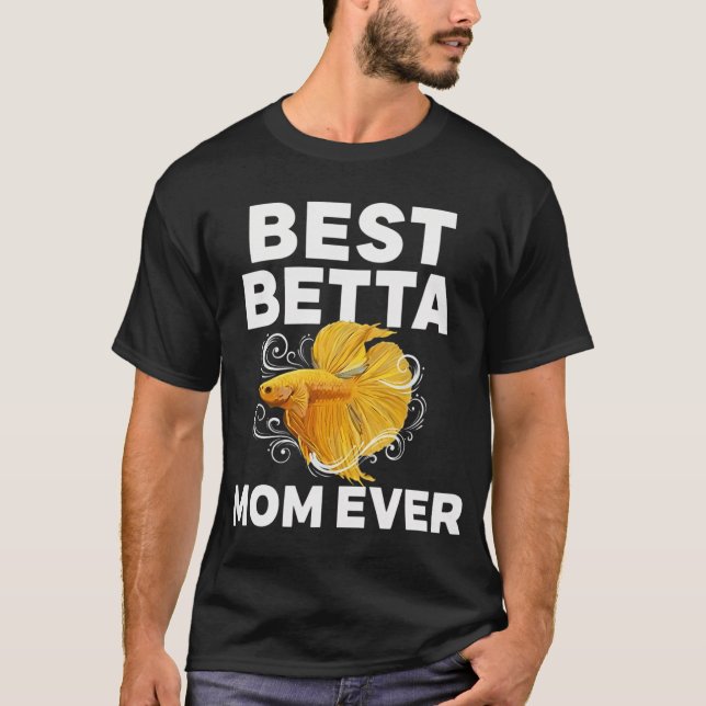 T-shirt Meilleure maman Betta Ever - Siamais Combattant Ja (Devant)
