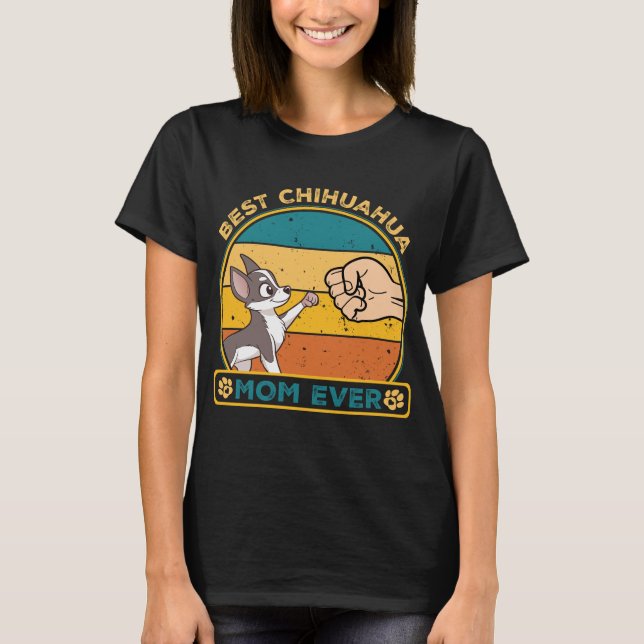 T-shirt Meilleure maman Chihuahua (Devant)