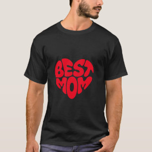 T-shirt Meilleure maman Coeur Design Parfait Mère s Day Mu