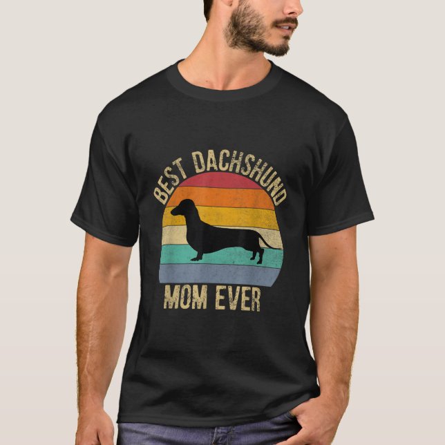 T-shirt Meilleure maman Dachshund jamais (Devant)