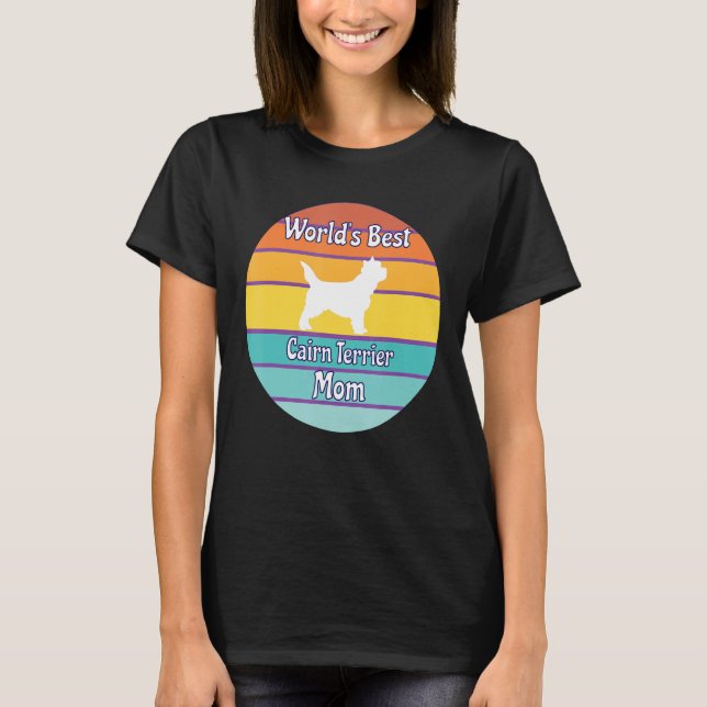 T-shirt Meilleure maman de Cairn Terrier au monde (Devant)