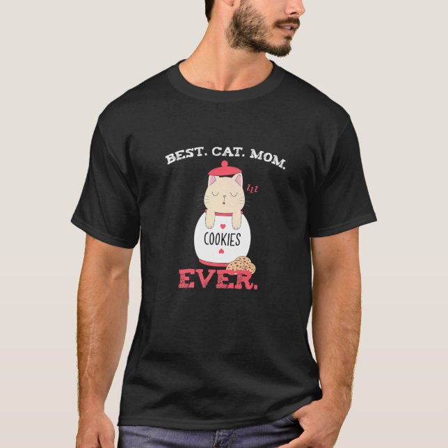 T-shirt Meilleure Maman de Chat de Tous les Temps  Chat da (Devant)