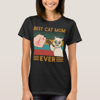T-shirt Meilleure maman de chat de tous les temps drôle vi