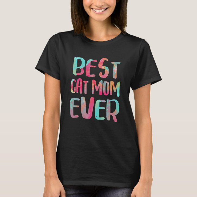 T-shirt Meilleure maman de chat de tous les temps  Fête de (Devant)