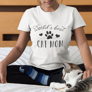 T-shirt Meilleure maman de chat du monde