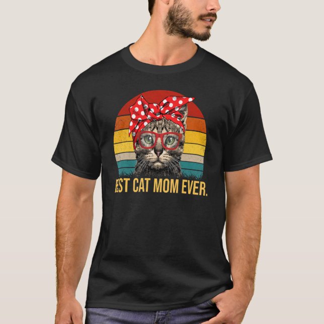 T-shirt Meilleure maman de chat jamais 1 (Devant)