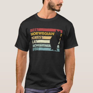 T-shirt Meilleure maman de chat jamais Mère Chat des forê