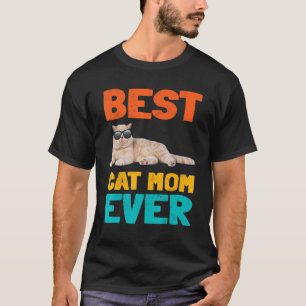 T-shirt Meilleure Maman de Chat Jamais Propriétaire de Cha
