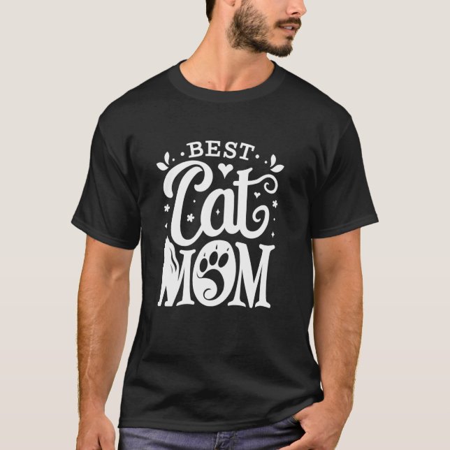 T-shirt Meilleure Maman de Chat Maman Chat Mère Chat (Devant)