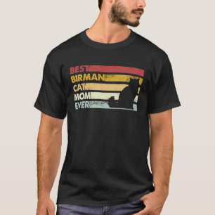 T-shirt Meilleure Maman de Chat Mère Chat Birman