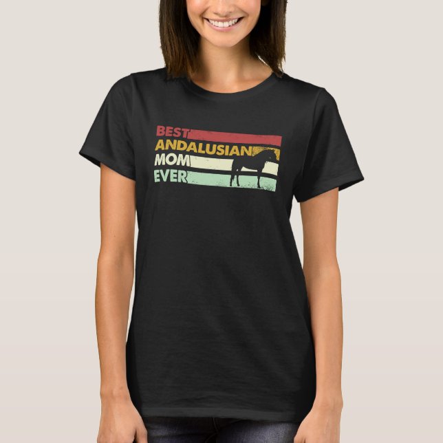 T-shirt Meilleure Maman de Cheval Andalou (Devant)