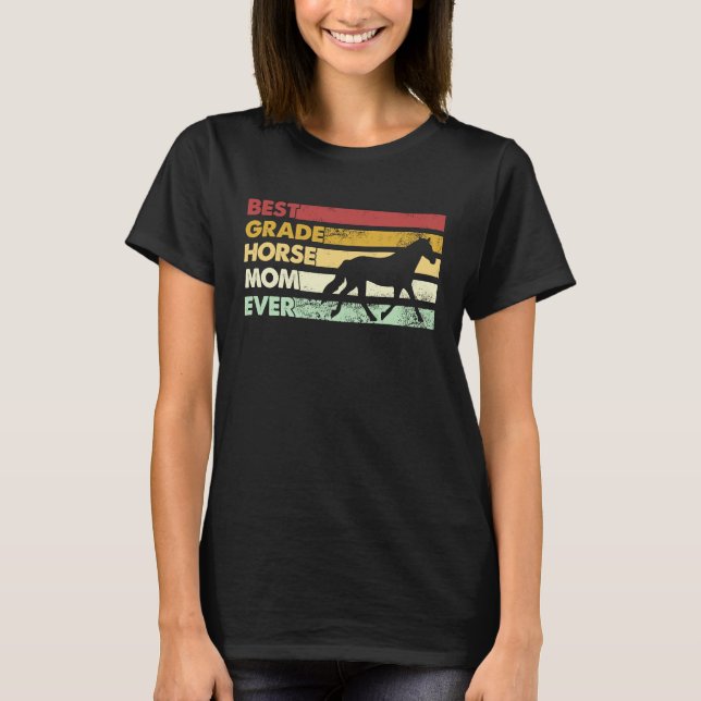 T-shirt Meilleure maman de cheval jamais  Mère de cheval d (Devant)