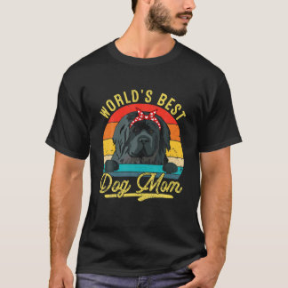 T-shirt Meilleure maman de chien de Terre-Neuve au monde R