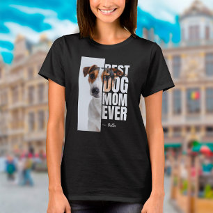 T-shirt Meilleure Maman de Chien de Tous les Temps Photo P