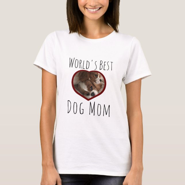 T-shirt Meilleure maman de chien du monde (Devant)